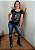 T-shirt Feminina Preta Cavalo na Ferradura Pedraria - Imagem 2