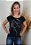 T-shirt Feminina Preta Cowgirl Pedraria - Imagem 3