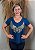 T-shirt Feminina Coração Alado Canutilho Strass Chaton Bordados a Mão - Imagem 7
