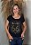 T-shirt Feminina Preta Route 66 Marrom Pedraria - Imagem 3