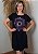 Vestido Em Malha Preto Mandala Olho Grego Roxo Pedraria - Imagem 5