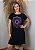 Vestido Em Malha Preto Mandala Olho Grego Roxo Pedraria - Imagem 7