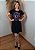 Vestido Em Malha Preto Mandala Olho Grego Roxo Pedraria - Imagem 2