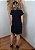 Vestido Em Malha Preto Mandala Olho Grego Verde Pedraria - Imagem 10
