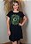 Vestido Em Malha Preto Mandala Olho Grego Verde Pedraria - Imagem 5