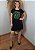 Vestido Em Malha Preto Mandala Olho Grego Verde Pedraria - Imagem 4