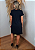 Vestido Em Malha Preto Mandala Olho Grego Dourado Pedraria - Imagem 10