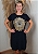 Vestido Em Malha Preto Mandala Olho Grego Dourado Pedraria - Imagem 5