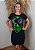Vestido Em Malha Preto Caveira Colors Verde Pedraria - Imagem 3