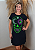 Vestido Em Malha Preto Caveira Colors Verde Pedraria - Imagem 7