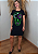 Vestido Em Malha Preto Caveira Colors Verde Pedraria - Imagem 4