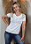 T-shirt Feminina  Asa de Anjo 'Paz" Canutilho Strass Chaton Bordados a Mão - Imagem 1