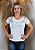 T-shirt Feminina  Asa de Anjo 'Paz" Canutilho Strass Chaton Bordados a Mão - Imagem 5
