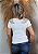 T-shirt Feminina  Asa de Anjo 'Paz" Canutilho Strass Chaton Bordados a Mão - Imagem 9