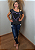 T-shirt Feminina Estonada Coração Preto e Lilás Pedraria - Imagem 6