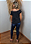 T-shirt Feminina Estonada Coração Preto e Lilás Pedraria - Imagem 10