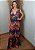 Vestido Longo Em Malha Floral Com Bojo Sem Manga Alça Ajustavel Flores Colors - Imagem 8