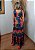 Vestido Longo Em Malha Floral Com Bojo Sem Manga Alça Ajustavel Flores Colors - Imagem 10