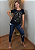 T-shirt Feminina Preta Baby Look Mandala Paz Grande Pedraria - Imagem 6