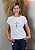 T-shirt Feminina Branca Baby Look Espirito Santo Cruz Pedraria - Imagem 7