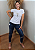 T-shirt Feminina Branca Baby Look Espirito Santo Cruz Pedraria - Imagem 6