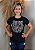 T-shirt Feminina Preta Baby Look Tigre Lindo Pedraria - Imagem 7