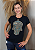 T-shirt Feminina Preta Baby Look Mão de Fatima Pedraria - Imagem 5