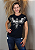 T-shirt Feminina Preta Baby Look Aguia Quadrada Prata Pedraria - Imagem 5