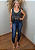 Regata Feminina Cropped Estonado Renda Rock Pedraria - Imagem 8