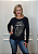 Moletinho Feminino Preto Rolling Stones Prata Pedraria - Imagem 3