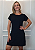 Vestido Em Malha Preto Asa Prata Coração Pedraria - Imagem 13