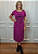 Vestido Midi em Malha Fucsia Rolling Stones Contorno Preto Pedraria - Imagem 8