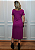 Vestido Midi em Malha Fucsia Rolling Stones Contorno Preto Pedraria - Imagem 10