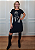 Vestido Em Malha Preto Bonequinha de Luxo Pedraria - Imagem 7