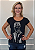 T-shirt Feminina Preta Bonequinha de Luxo Pedraia - Imagem 3