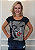 T-shirt Feminina Preta Marilyn Monroe Pedraia - Imagem 3