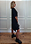 Vestido em Malha Preto Oversized Rock 'N Roll Prata Pedraria - Imagem 6