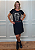 Vestido Em Malha Preto Good Vibes Pedraria - Imagem 2