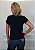 T-shirt Feminina Preta Baby Look Estrela Prata e Lilas Pedraria - Imagem 9