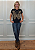 T-shirt Feminina Preta Baby Look Borboleta Dourada Grande Pedraria - Imagem 8
