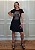 Vestido Em Malha Preto Caveira Mexicana Rosas Pedraria - Imagem 6