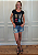 T-shirt Feminina Preta Rock Colors Pedraria - Imagem 2