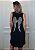 Vestido Regata em Malha Preto Asa de Anjo Prata Pedraria - Imagem 3