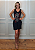 Vestido Regata em Malha Preto Caveira Mexicana Rosas Pedraria - Imagem 8