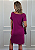 Vestido em Malha Fucsia Curto Rolling Stones Contorno Preto Pedraria - Imagem 5
