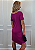 Vestido em Malha Fucsia Curto Rolling Stones Contorno Preto Pedraria - Imagem 7