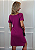 Vestido em Malha Fucsia Curto Rolling Stones Contorno Preto Pedraria - Imagem 8