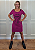 Vestido em Malha Fucsia Curto Rolling Stones Contorno Preto Pedraria - Imagem 4