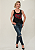 Regata Cropped Feminino Renda Boca Vermelha Pedraria - Imagem 5