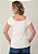 Tshirt Feminina Off White Gola Canoa Nossa Senhora Pedraria - Imagem 3